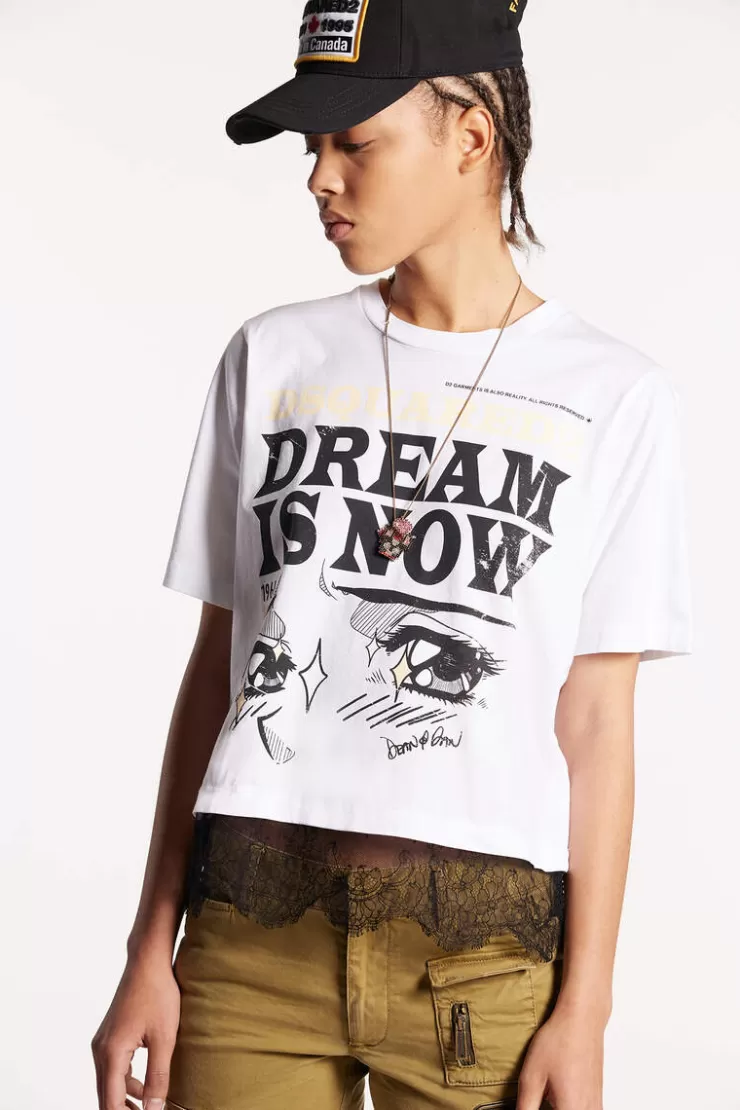 Dsquared2 Dream Is Now Easy T-Shirt>Donna Top & T-Shirt