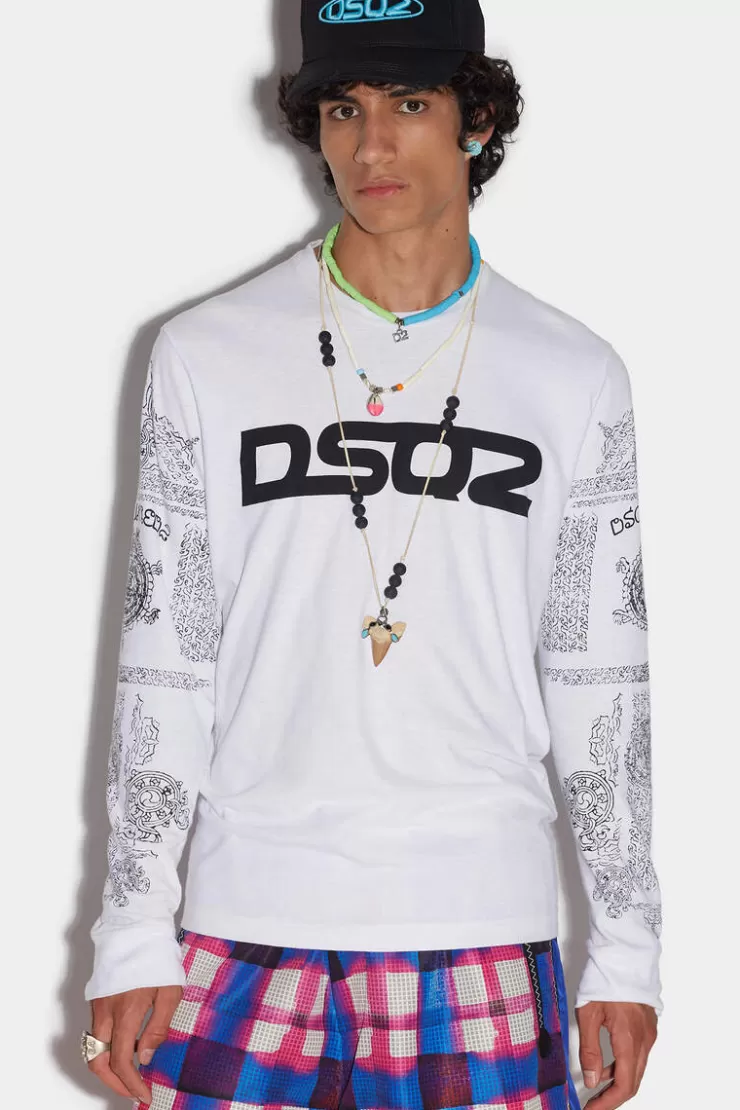 Dsquared2 Dsq2 Over Surf T-Shirt>Uomo T-Shirt & Polo