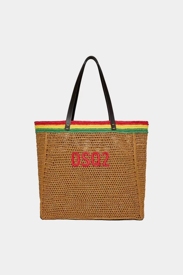 Dsquared2 Dsq2 Raffia Shopping>Uomo Borse Shopping