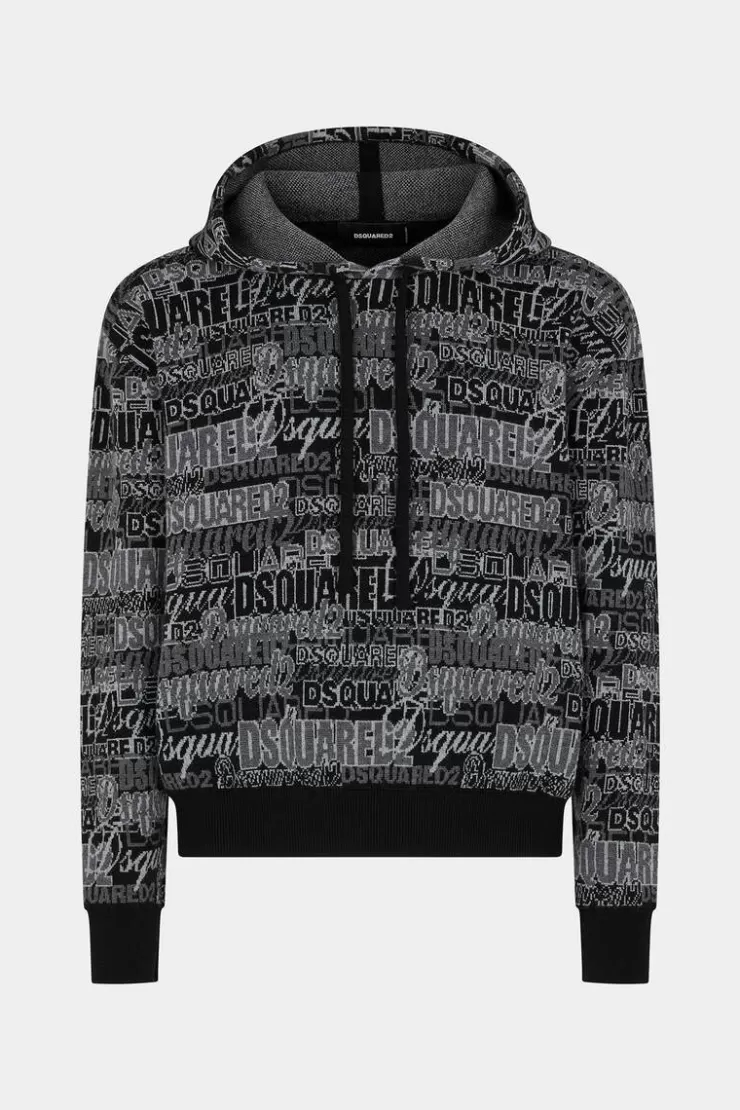 Dsquared2 Jacquard Hoodie Knit>Uomo Maglieria