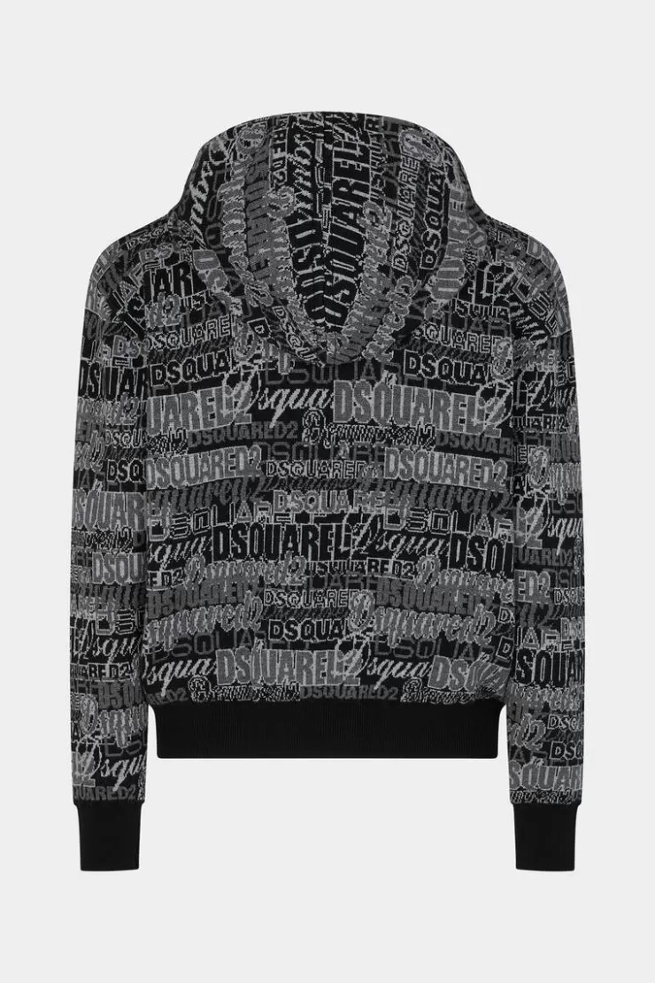 Dsquared2 Jacquard Hoodie Knit>Uomo Maglieria