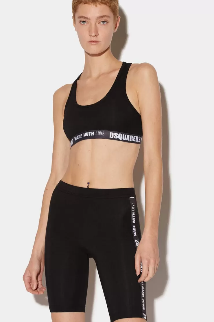 Dsquared2 Logo Cycling Shorts>Donna Intimo