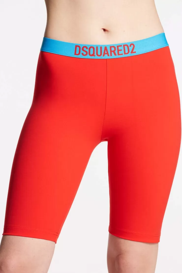 Dsquared2 Logo Cycling Shorts>Donna Intimo