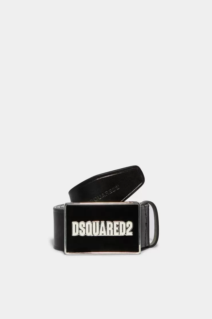 Dsquared2 Logo Plaque Belt>Uomo Cinture