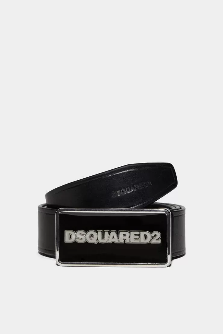 Dsquared2 Logo Plaque Belt>Uomo Cinture