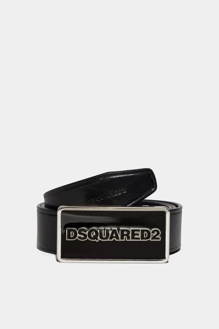 Dsquared2 Logo Plaque Belt>Uomo Cinture