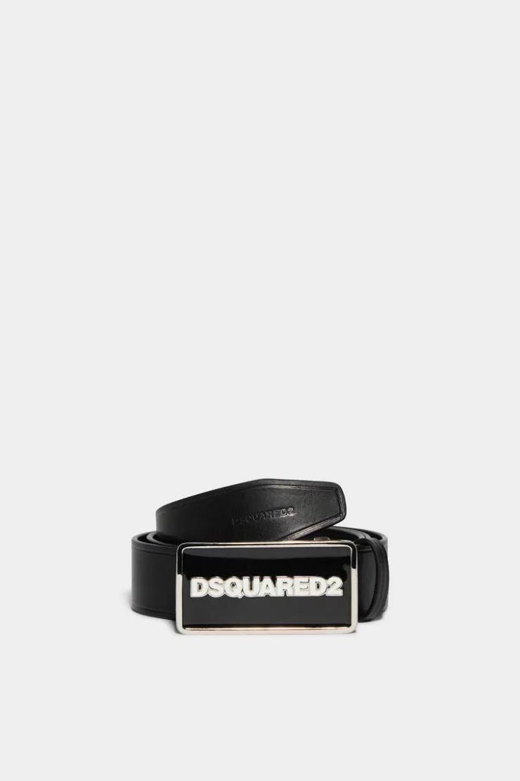 Dsquared2 Logo Plaque Belt>Uomo Cinture