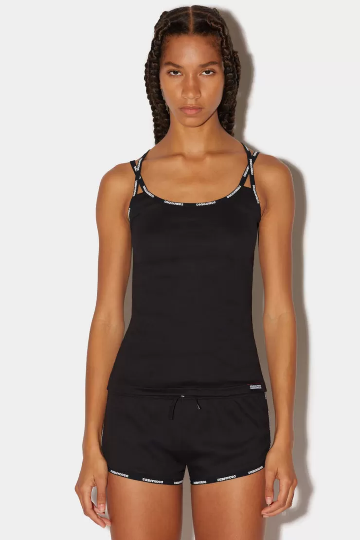 Dsquared2 Logo Tank Top>Donna Intimo