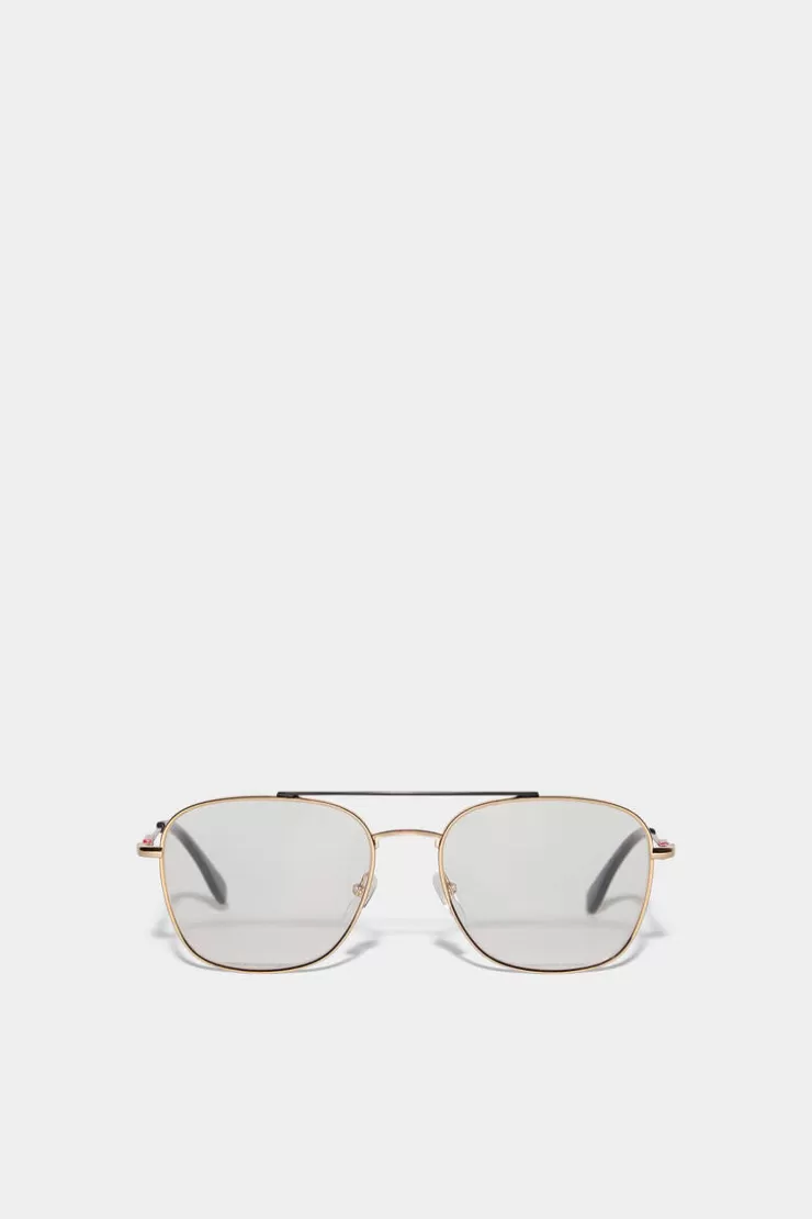 Dsquared2 Dynamic Gold Optical Glasses>Uomo Occhiali