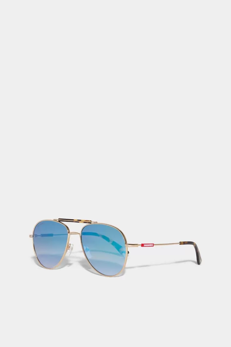 Dsquared2 Dynamic Gold Sunglasses>Uomo Occhiali