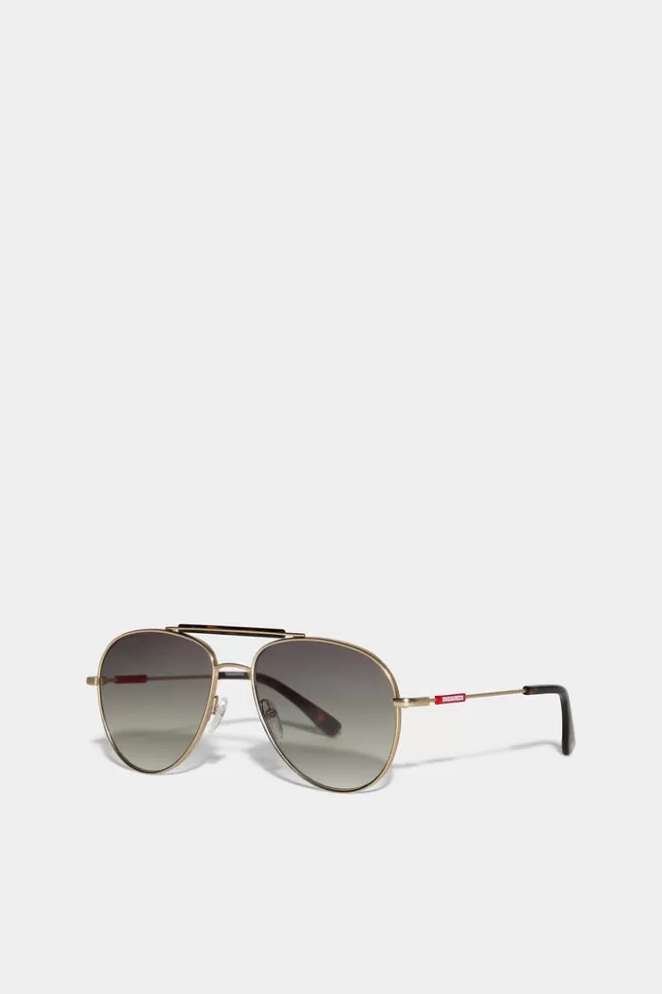 Dsquared2 Dynamic Gold Sunglasses>Donna Occhiali