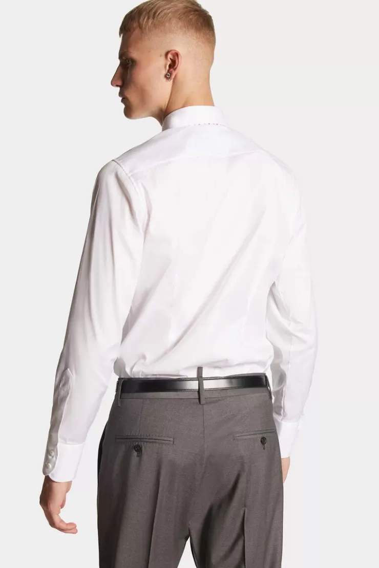 Dsquared2 Easy Slim Pin Collar Shirt>Uomo Camicie