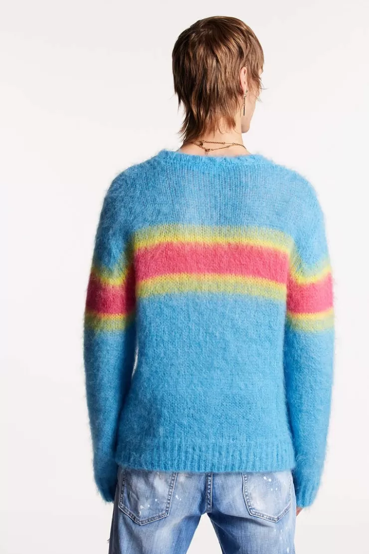 Dsquared2 Fuzzy Crewneck Knit>Uomo Maglieria