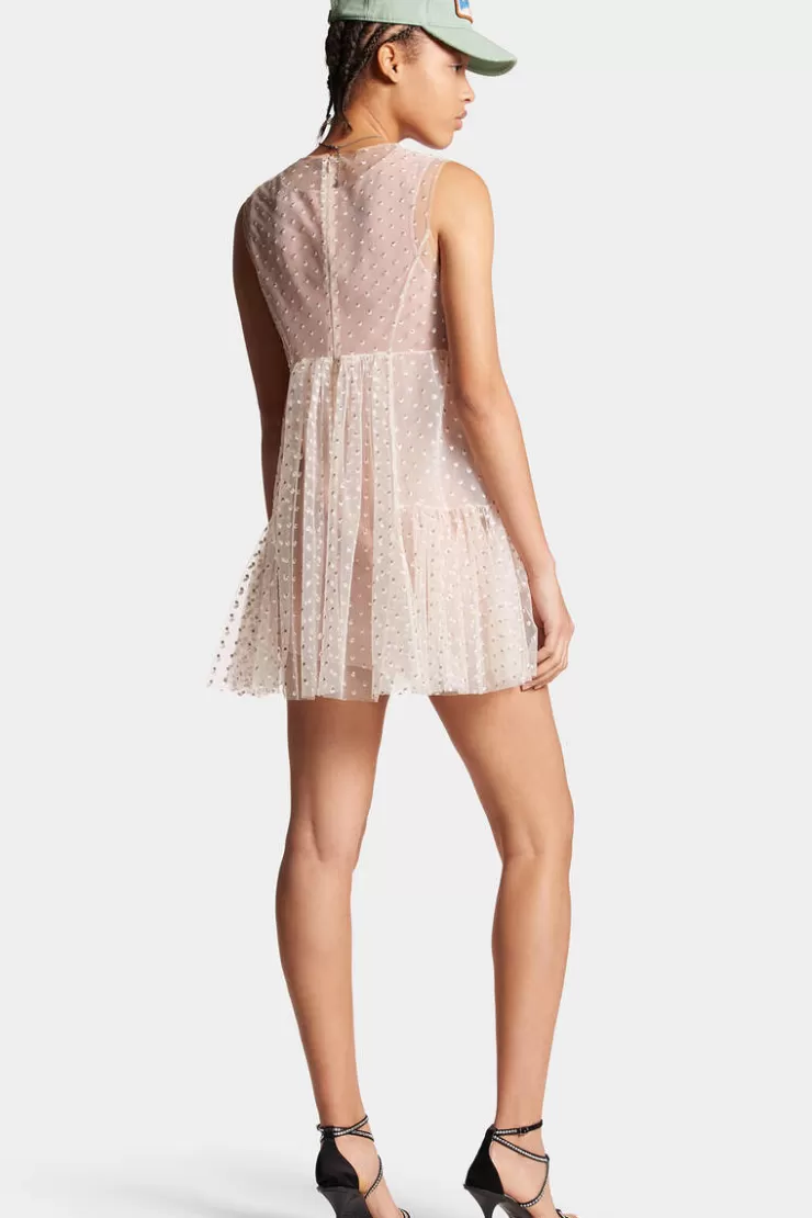 Dsquared2 Glitter Mini Dress>Donna Vestiti E Tute