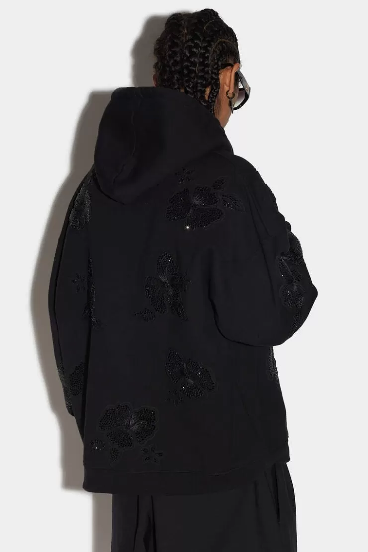 Dsquared2 Goth Flowers Herca Hoodie>Uomo Felpe