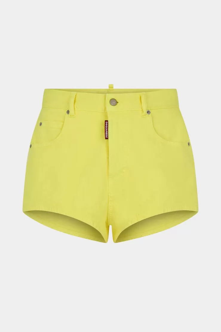 Dsquared2 Honey High Waist Hot Pant Shorts>Donna Pantaloni Corti