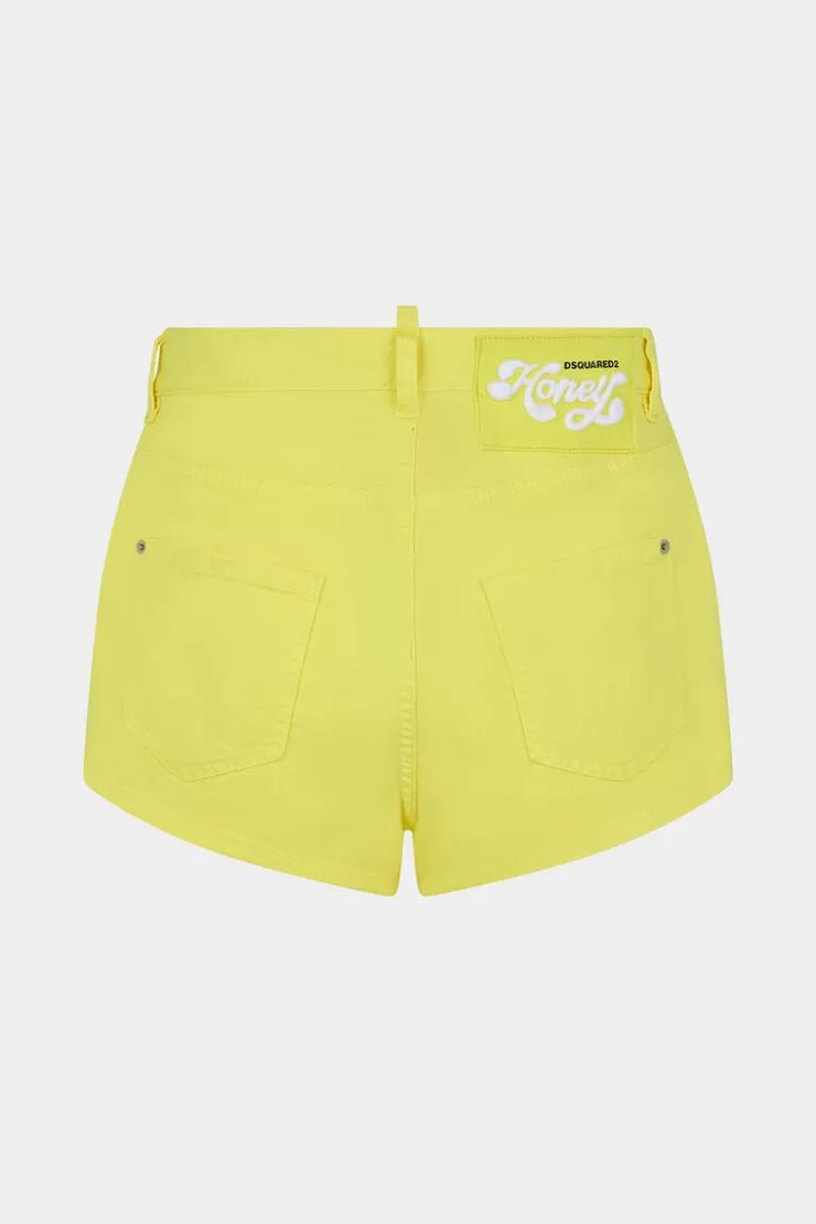 Dsquared2 Honey High Waist Hot Pant Shorts>Donna Pantaloni Corti