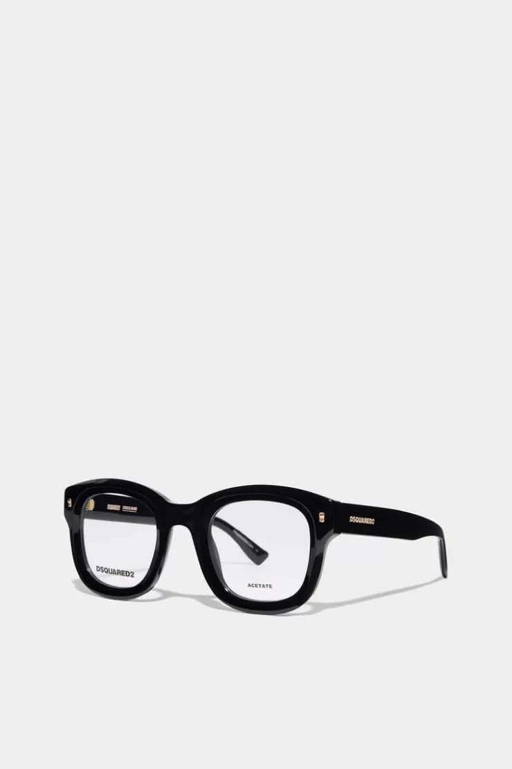 Dsquared2 Hype Black Gold Optical Glasses>Donna Occhiali