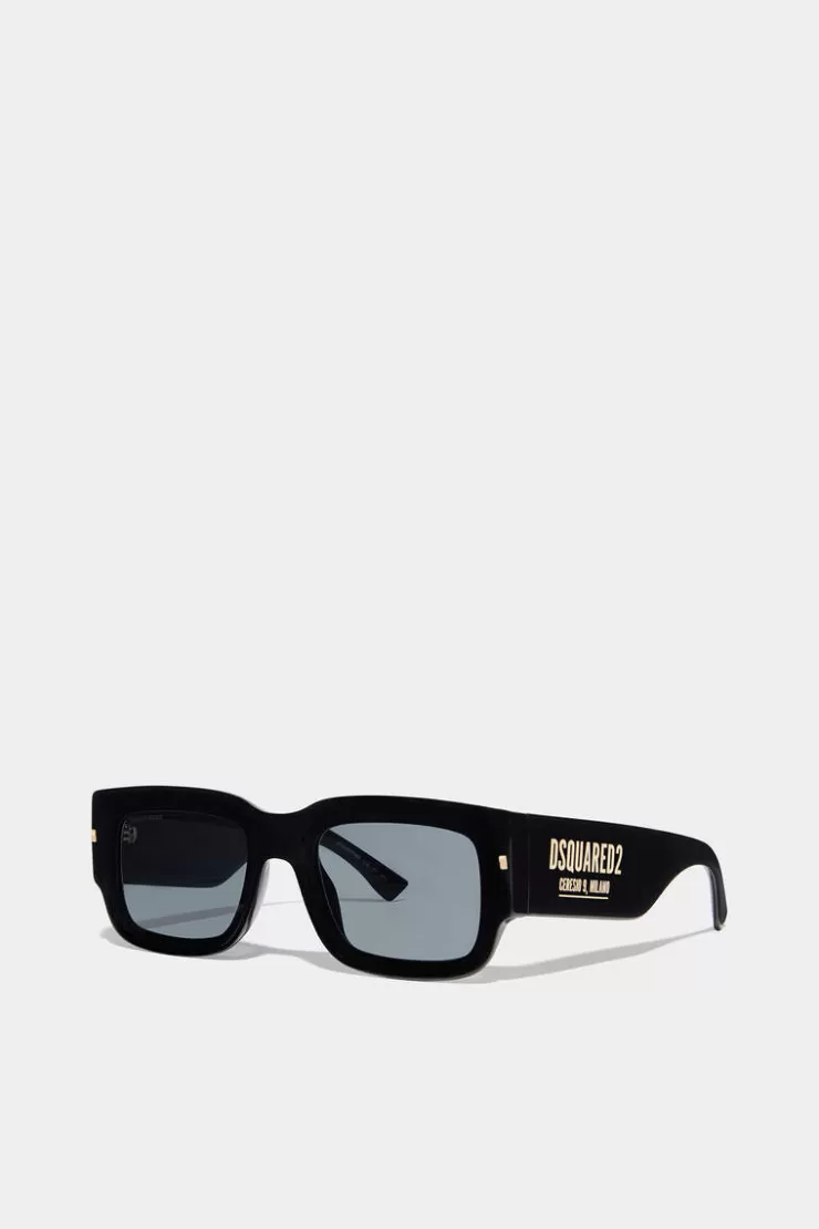 Dsquared2 Hype Black Gold Sunglasses>Uomo Occhiali