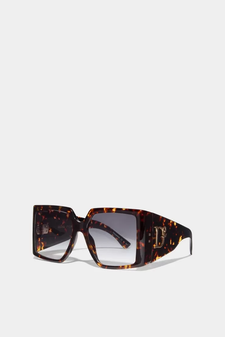 Dsquared2 Hype Brown Havana Sunglasses>Donna Occhiali