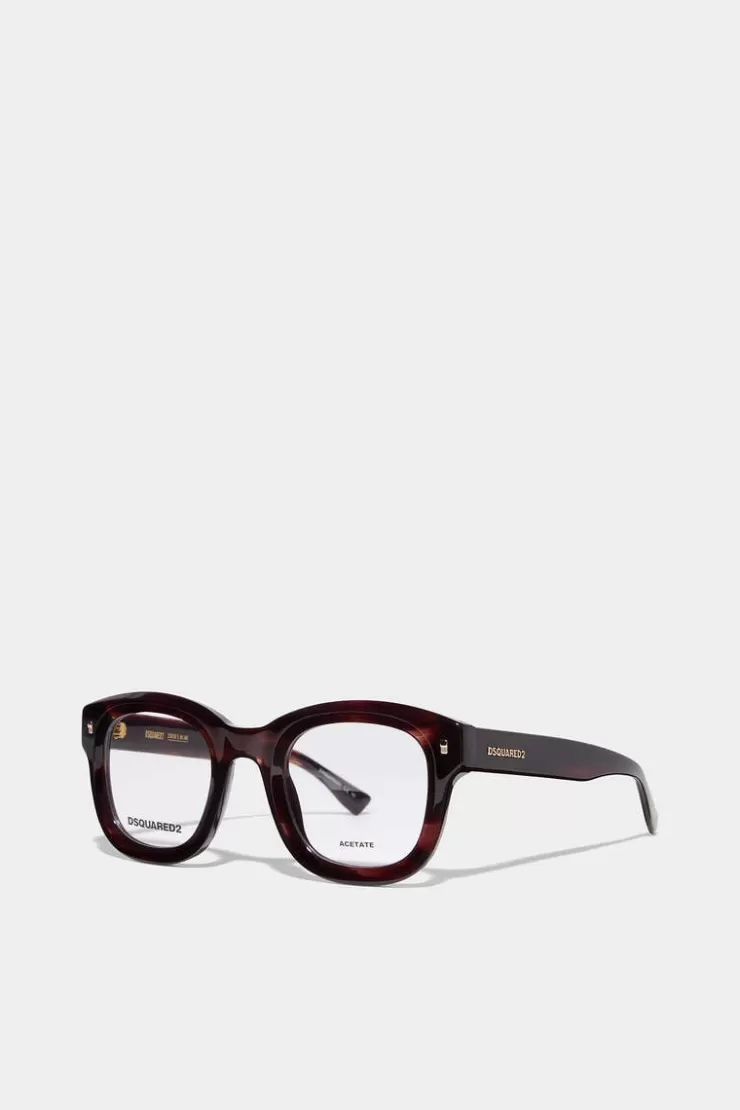 Dsquared2 Hype Brown Horn Optical Glasses>Donna Occhiali