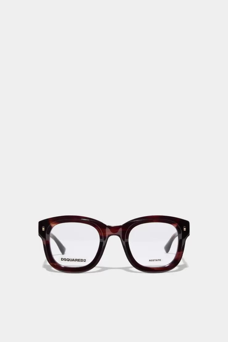 Dsquared2 Hype Brown Horn Optical Glasses>Donna Occhiali