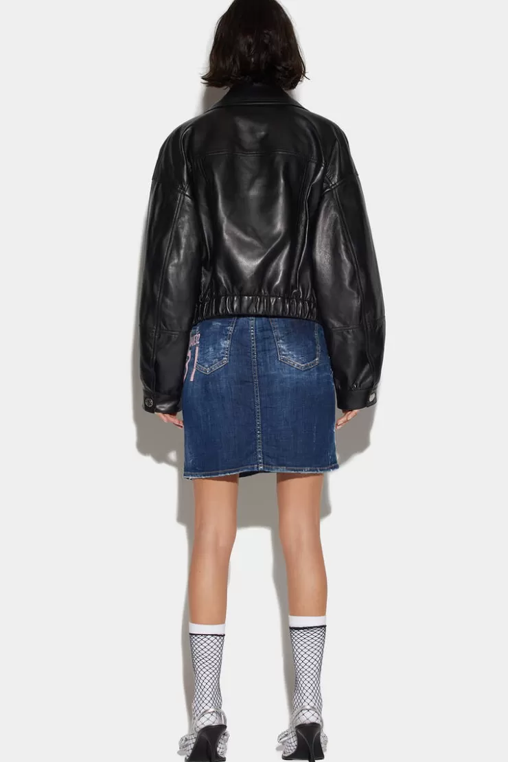 Dsquared2 Icon Cracked Skirt>Donna Gonne