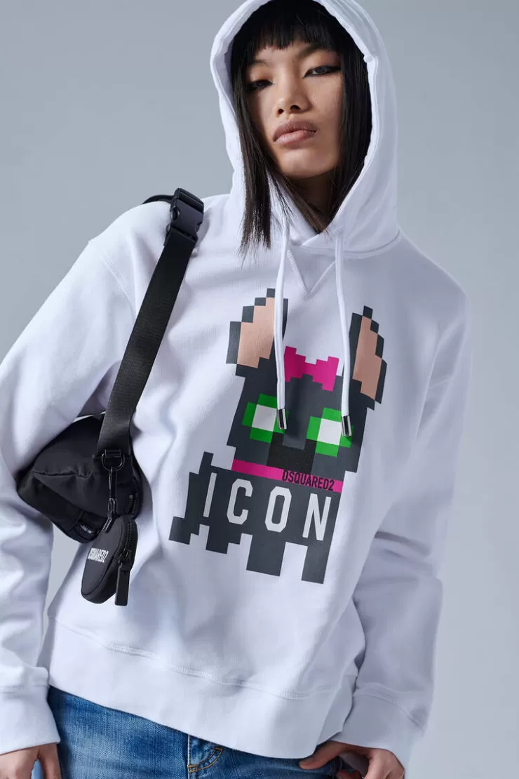 Dsquared2 Icon Hilde Cool Hoodie>Donna Felpe