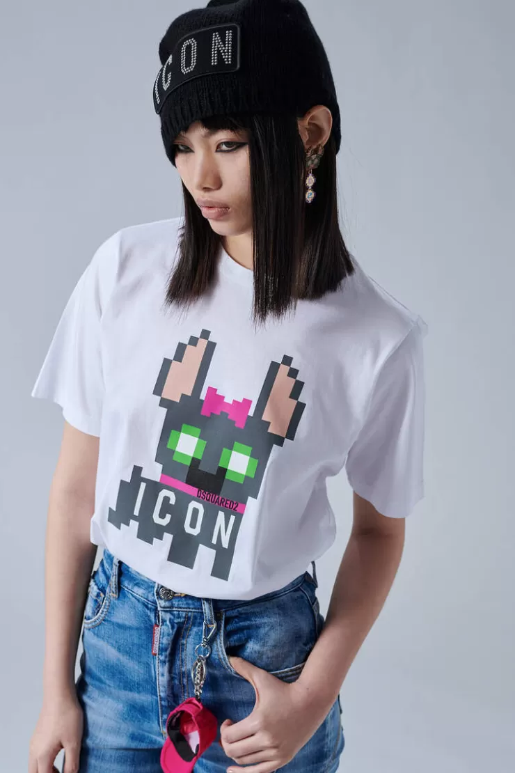 Dsquared2 Icon Hilde Easy T-Shirt>Donna Top & T-Shirt