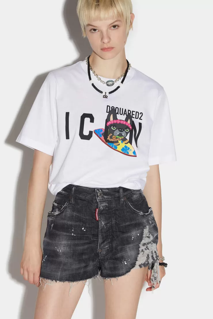 Dsquared2 Icon Hildegard East T-Shirt>Donna Top & T-Shirt