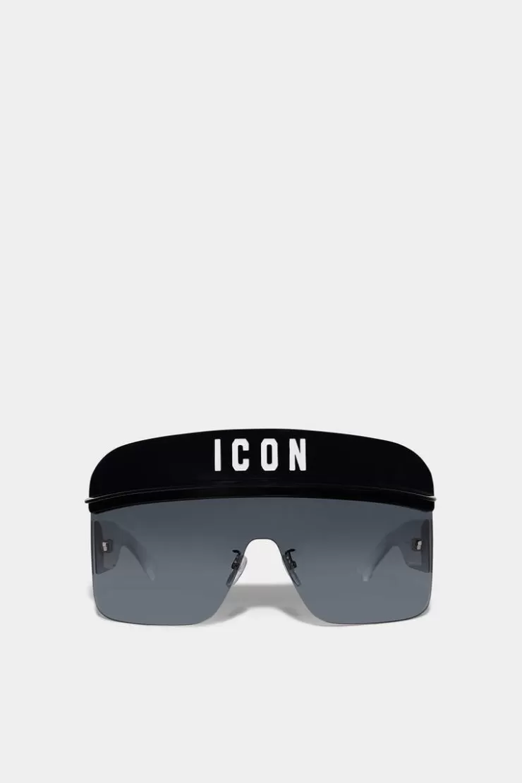 Dsquared2 Icon Mask Black Sunglasses>Donna Occhiali