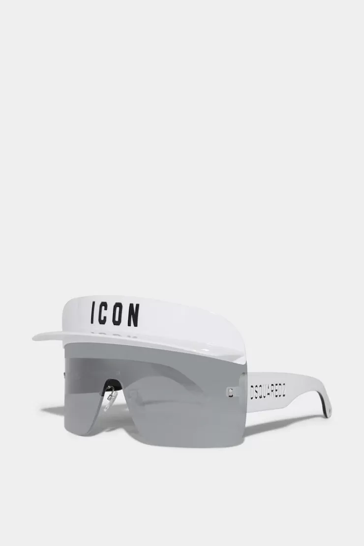 Dsquared2 Icon Mask White Sunglasses>Donna Occhiali