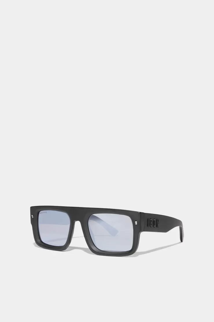 Dsquared2 Icon Matte Black Sunglasses>Donna Occhiali