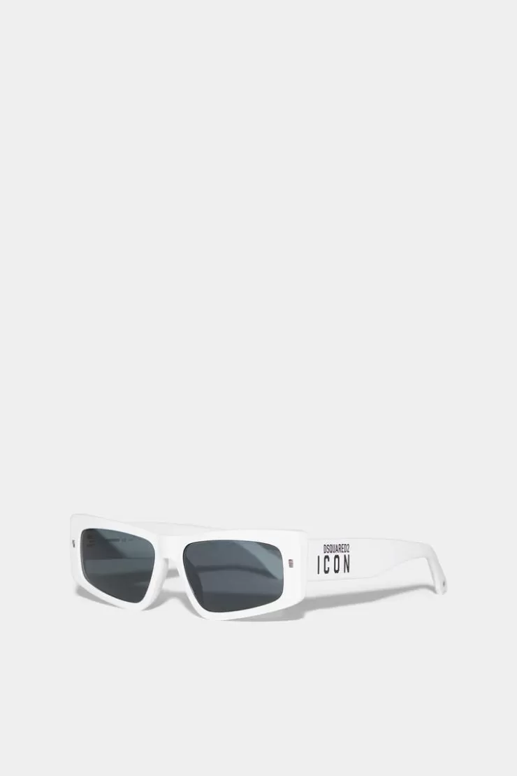 Dsquared2 Icon White Sunglasses>Uomo Occhiali