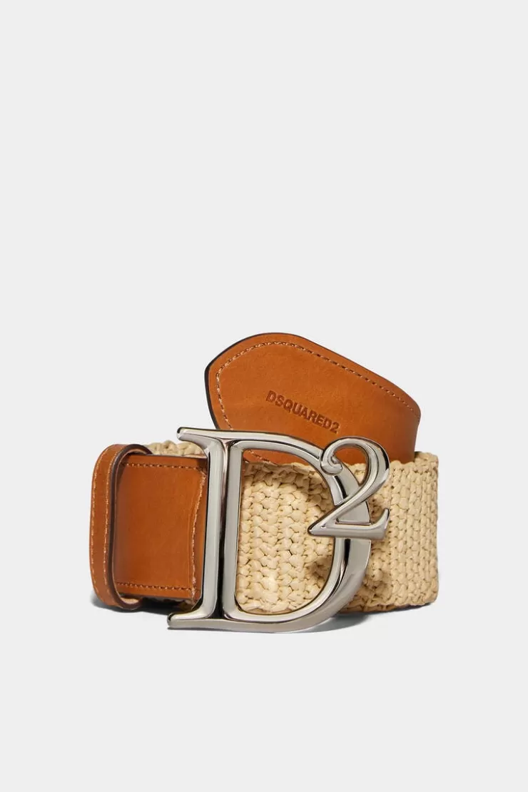 Dsquared2 Jungle Rafia Buckle Belt>Donna Cinture