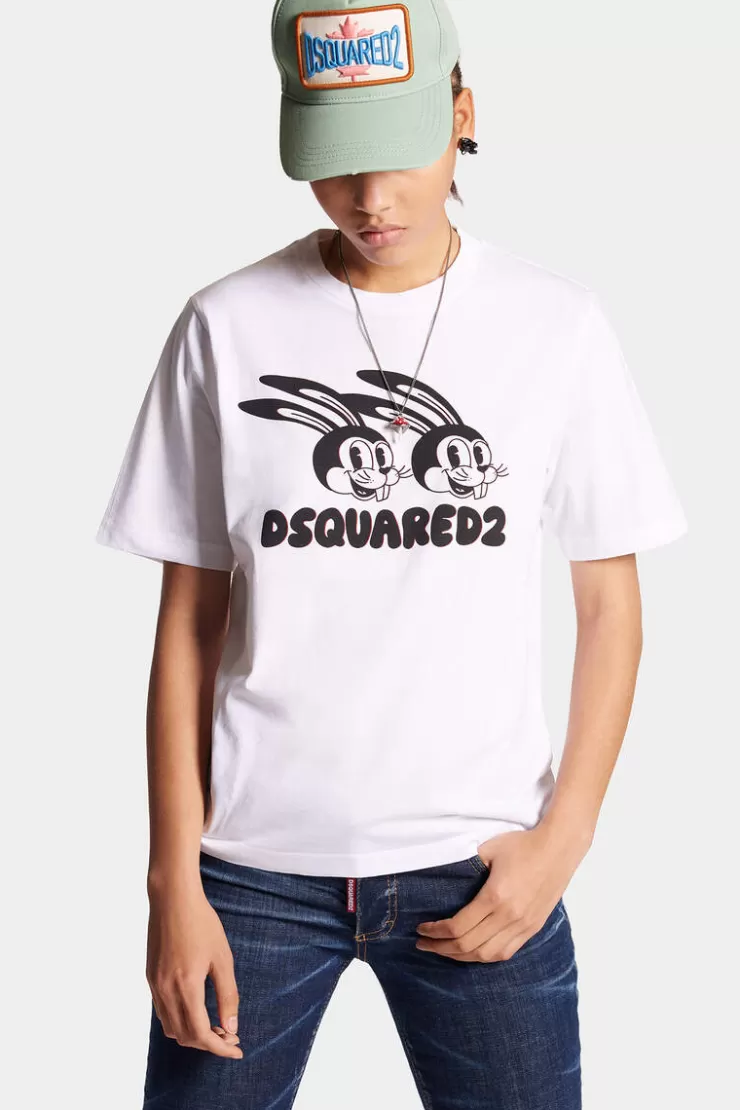 Dsquared2 Lunar Year Easy T-Shirt>Donna Top & T-Shirt