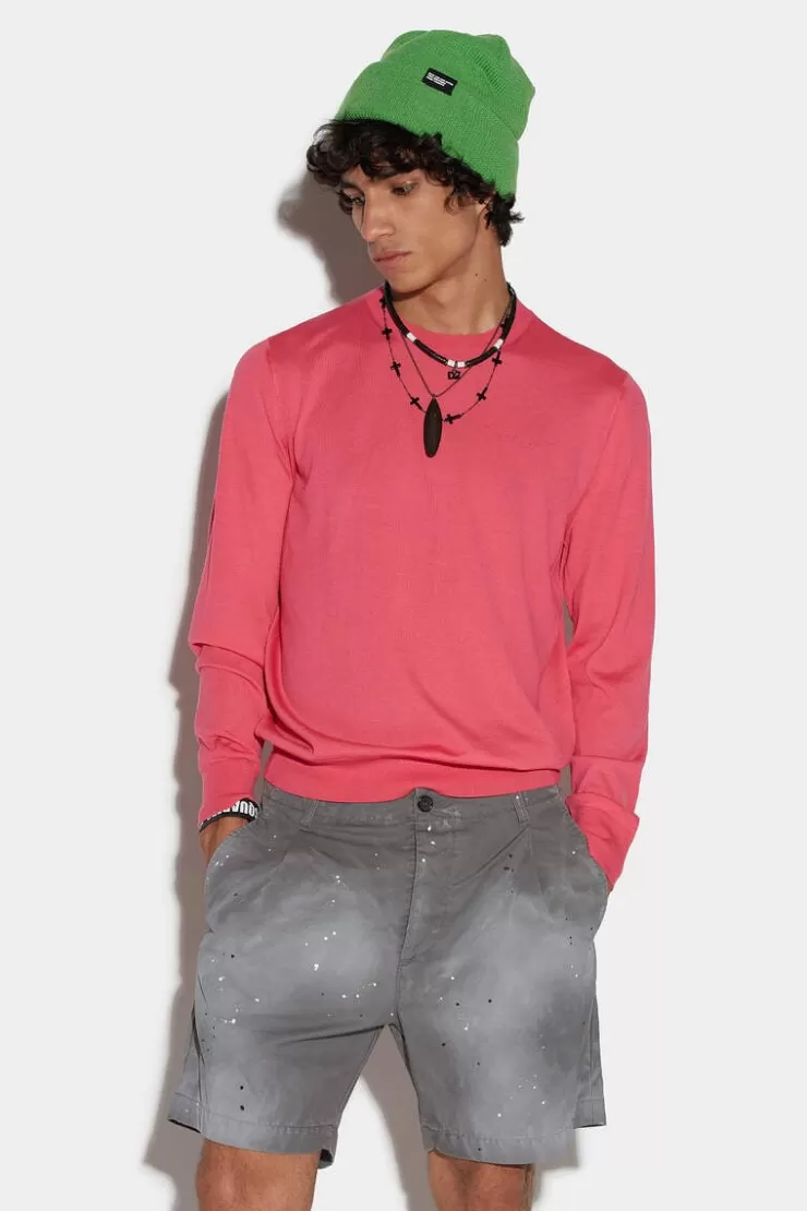 Dsquared2 Neon Roundneck Knit>Uomo Maglieria