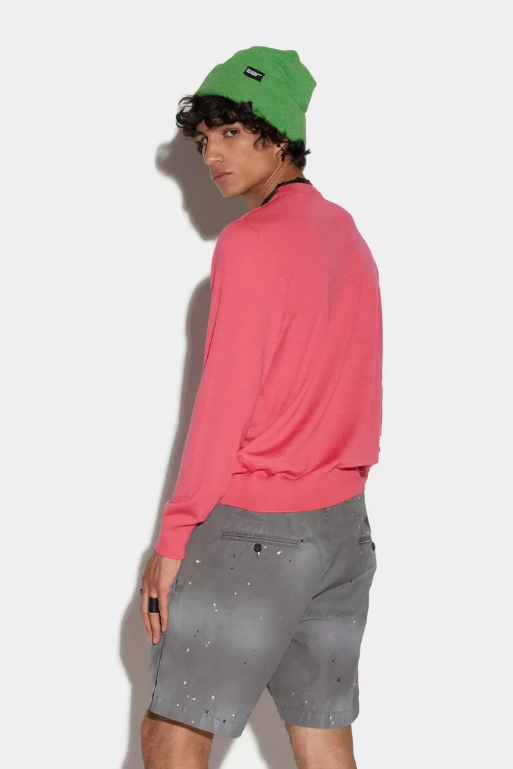 Dsquared2 Neon Roundneck Knit>Uomo Maglieria