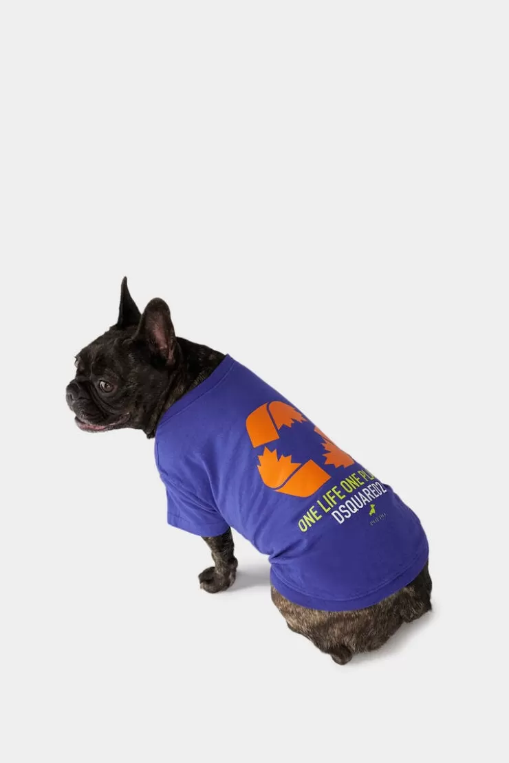 Dsquared2 One Life One Planet Dog T-Shirt>Donna Pet Collection