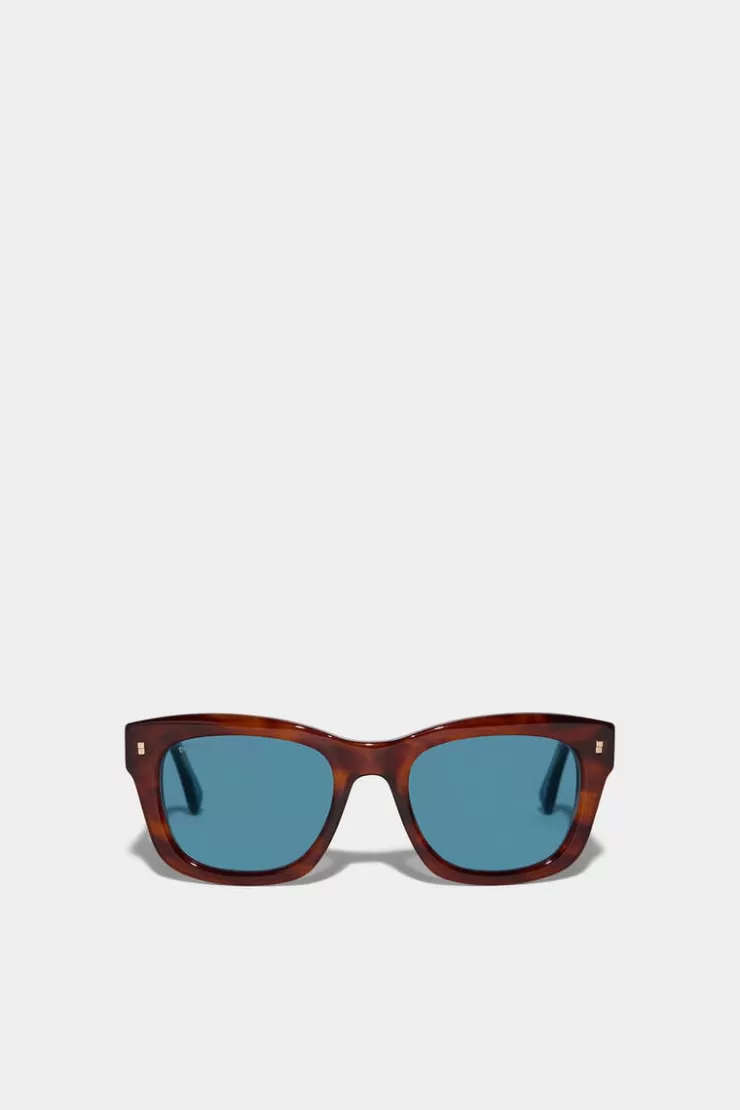 Dsquared2 Refined Brown Horn Sunglasses>Donna Occhiali