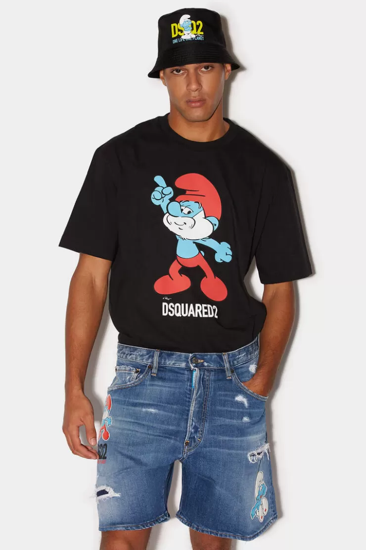 Dsquared2 Smurfs Boxer Shorts>Uomo Pantaloni Corti