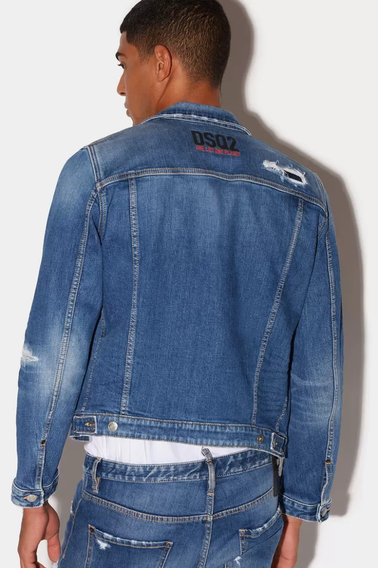 Dsquared2 Smurfs Boxy Jeans Jacket>Uomo Cappotti & Giubbotti