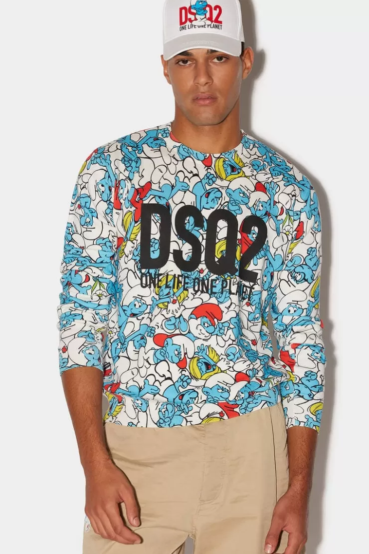 Dsquared2 Smurfs Knitwear>Uomo Maglieria