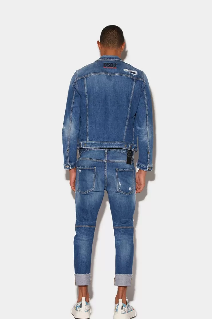 Dsquared2 Smurfs Medium Ripped Wash Sailor Jeans>Uomo Jeans