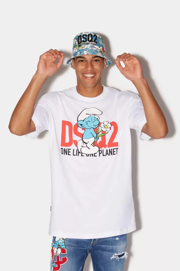 Dsquared2 Smurfs Regular T-Shirt>Uomo T-Shirt & Polo