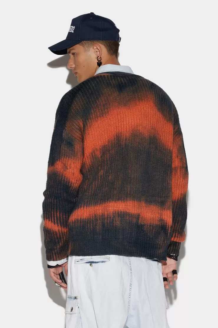 Dsquared2 Striped Cardigan>Uomo Maglieria