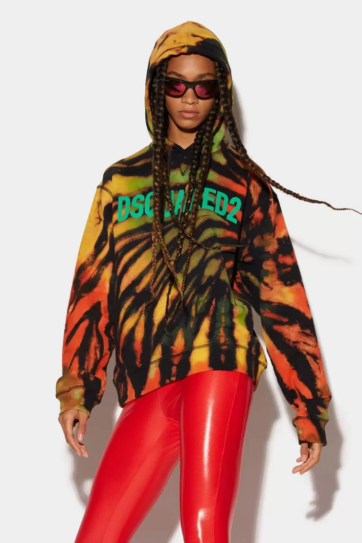 Dsquared2 Tie&Dyed Jamaica Cool Hoodie>Donna Felpe