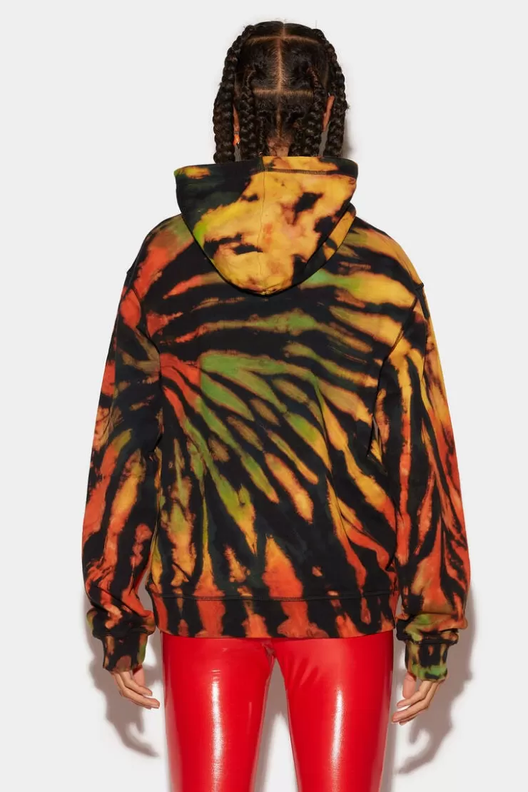 Dsquared2 Tie&Dyed Jamaica Cool Hoodie>Donna Felpe