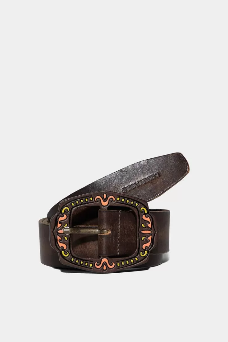 Dsquared2 Western Buckle Belt>Uomo Cinture