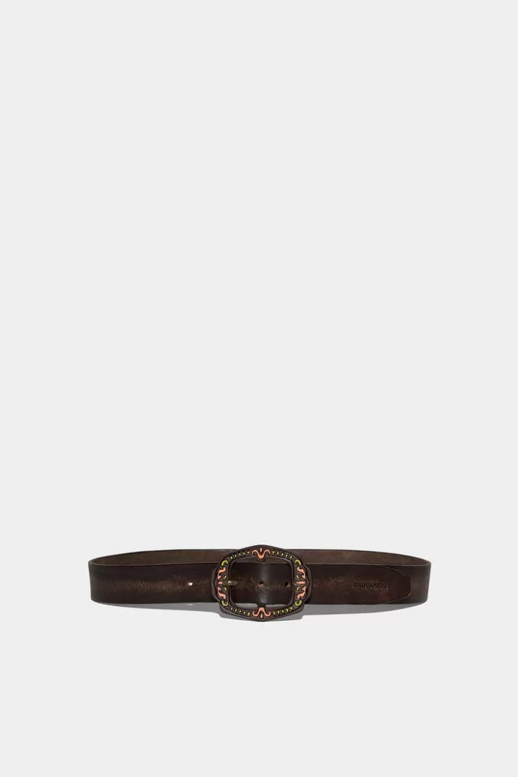 Dsquared2 Western Buckle Belt>Uomo Cinture